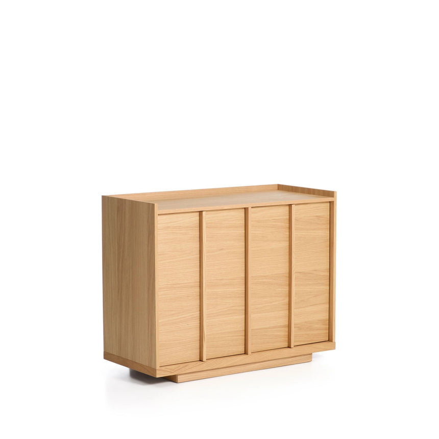 Sideboard Onix aus Eichenfurnier mit Naturton-Finish 100 x 80 cm FSC Mix Credit von Kave Home – Bild 3