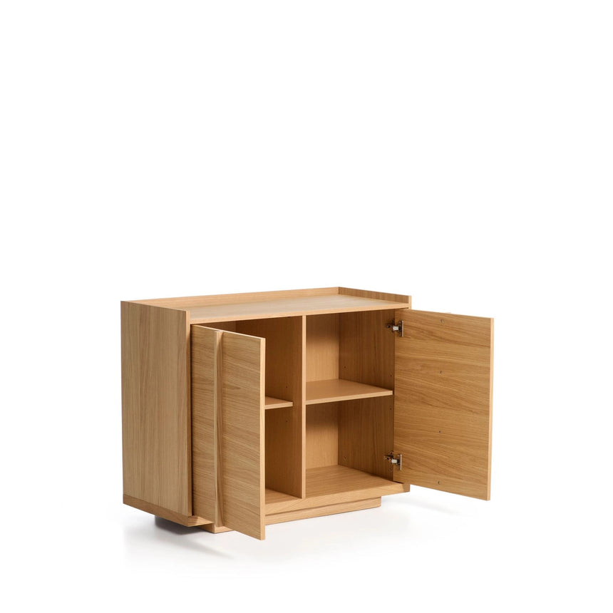Sideboard Onix aus Eichenfurnier mit Naturton-Finish 100 x 80 cm FSC Mix Credit von Kave Home – Bild 4