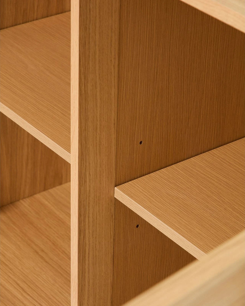 Sideboard Onix aus Eichenfurnier mit Naturton-Finish 100 x 80 cm FSC Mix Credit von Kave Home – Bild 6