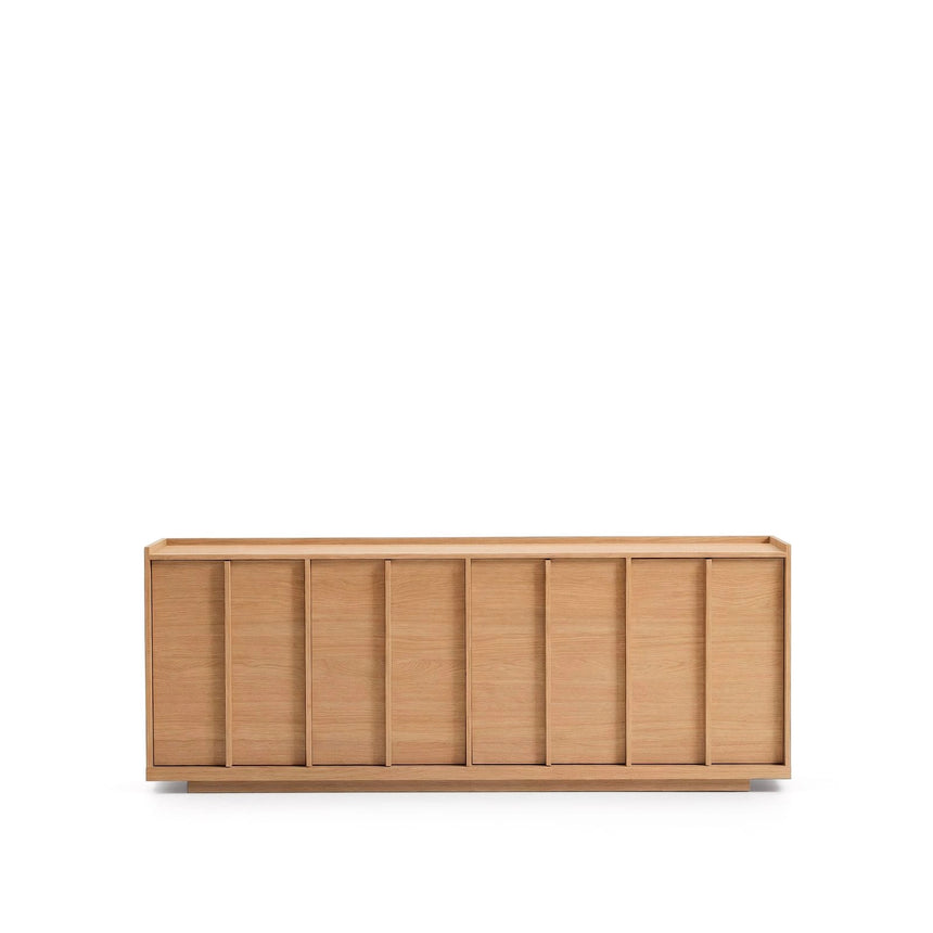 Sideboard Onix aus Eichenfurnier mit Naturton-Finish 200 x 80 cm FSC Mix Credit von Kave Home – Bild 1