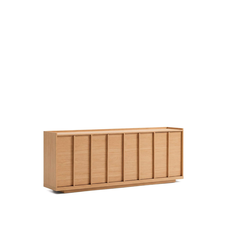 Sideboard Onix aus Eichenfurnier mit Naturton-Finish 200 x 80 cm FSC Mix Credit von Kave Home – Bild 3