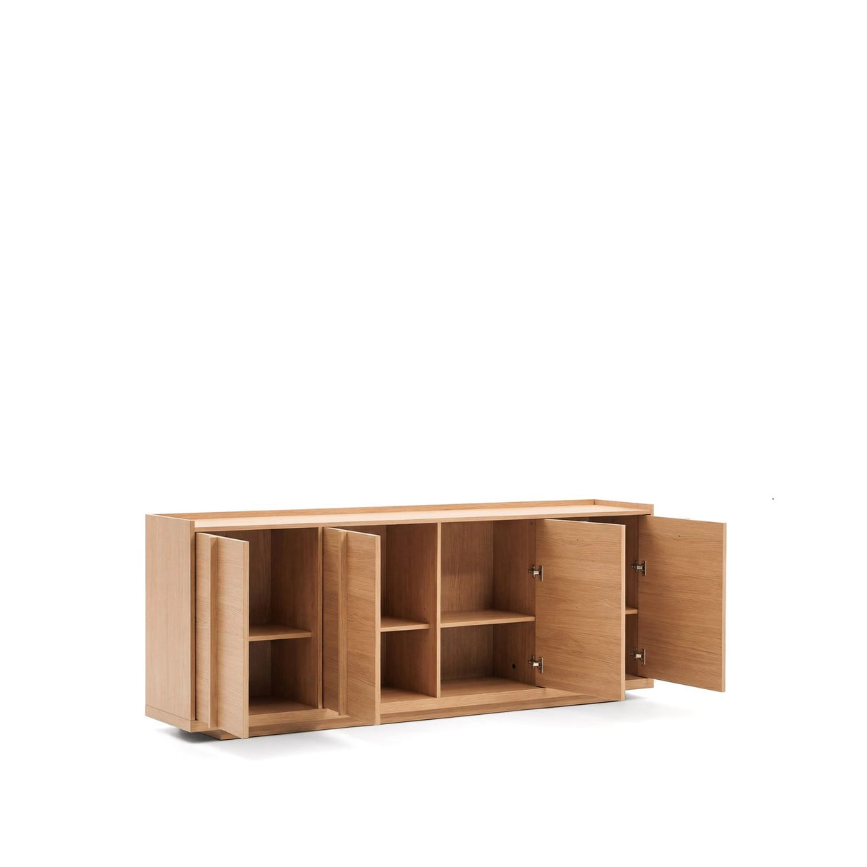 Sideboard Onix aus Eichenfurnier mit Naturton-Finish 200 x 80 cm FSC Mix Credit von Kave Home – Bild 4