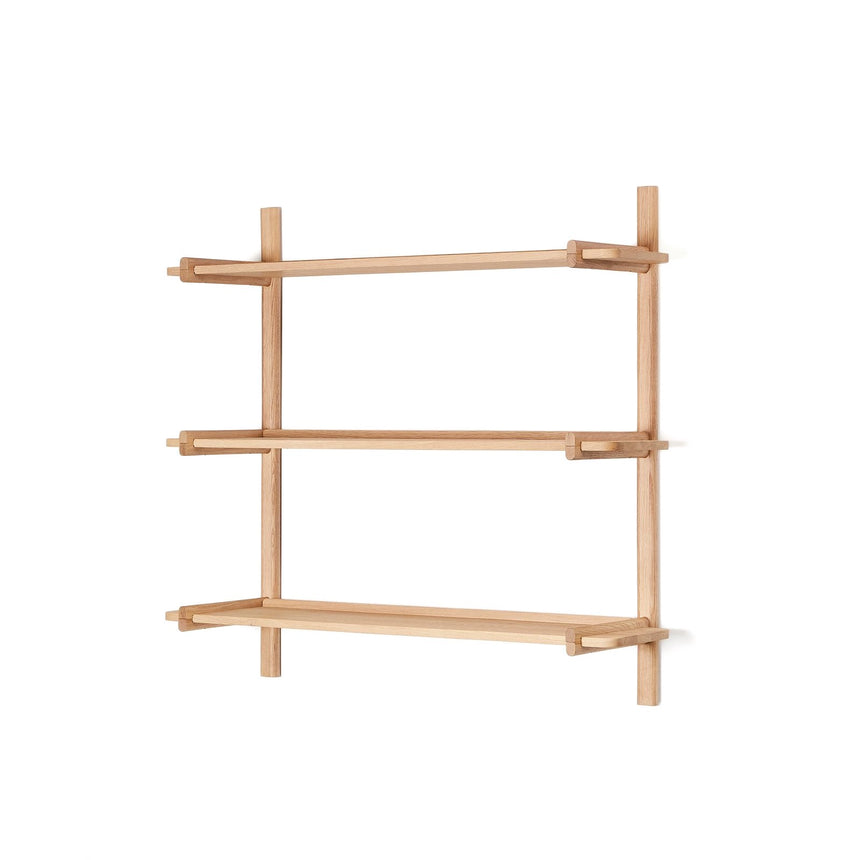 Sitra Regal modular 3 Regalbretter massives Eichenholz Finish Natur FSC Mix Credit 110 cm von Kave Home – Bild 5