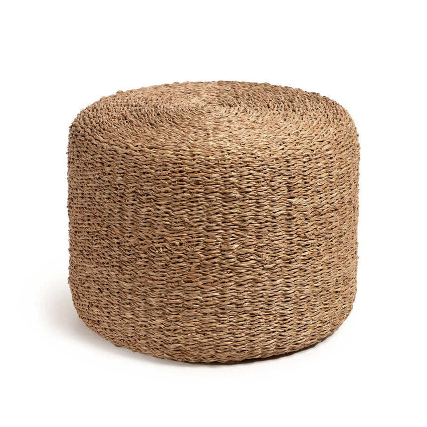 Someina runder Hocker aus Naturfasern Ø 40 cm von Kave Home – Produktbild 3
