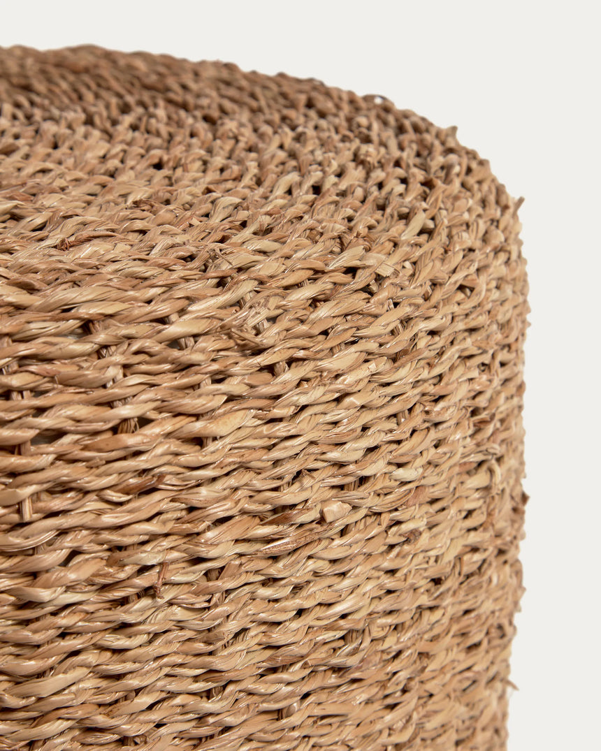 Someina runder Hocker aus Naturfasern Ø 40 cm von Kave Home – Produktbild 5