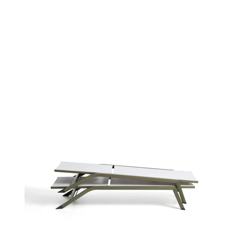 Sonnenliege Capraia aus Aluminium in Grün von Kave Home – Bild 4