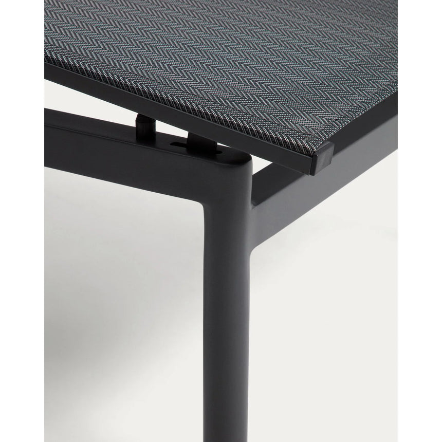 Sonnenliege Lesina aus Aluminium und graphitgrauem Texteline von Kave Home – Bild 11