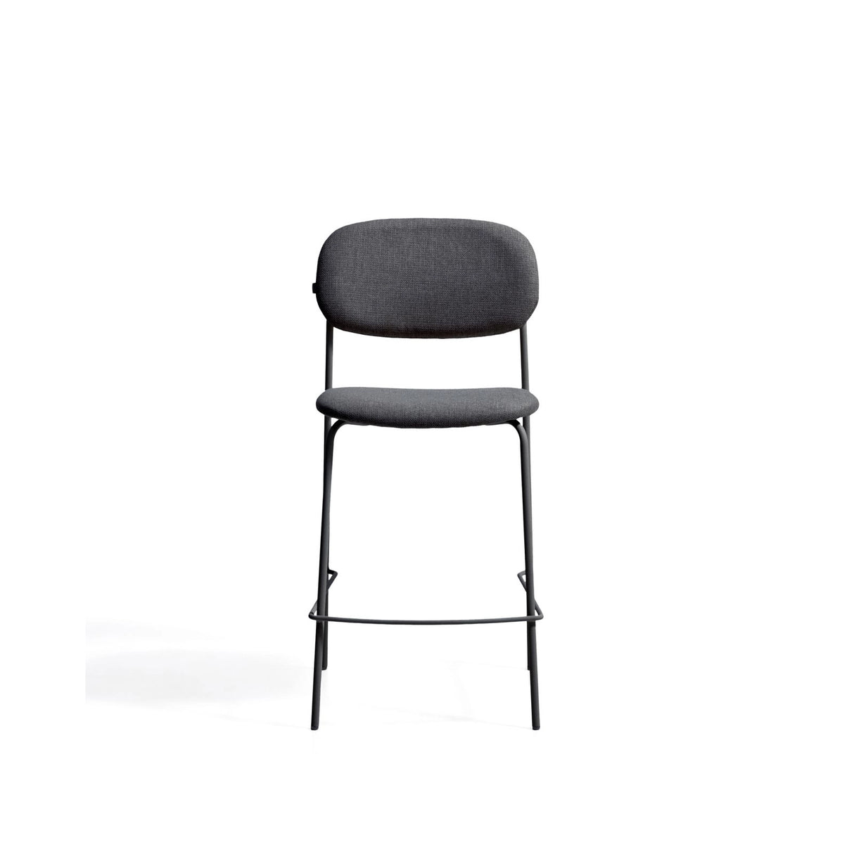 Stapelbarer Hocker Meli mit Chenille und Beinen aus Metall, FSC Mix Credit, 65 cm von Kave Home – Bild 6