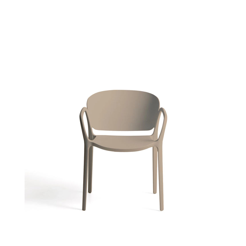 Stapelbarer Outdoor-Stuhl Ania in Beige von Kave Home – Bild 4