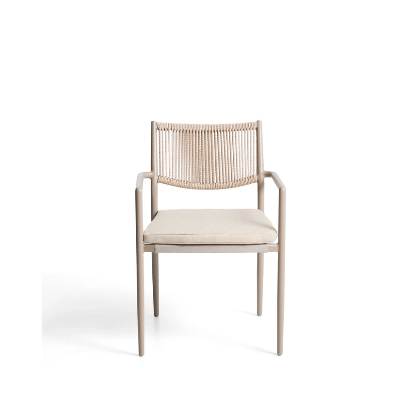 Stapelbarer Outdoor-Stuhl Argasi aus Aluminium und Synthetikseil von Kave Home – Bild 5