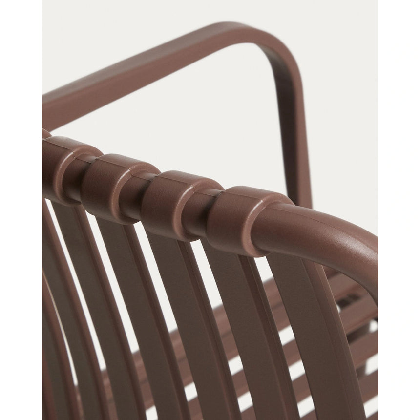 Stapelbarer Outdoor-Stuhl Isabellini in Braun von Kave Home – Bild 11