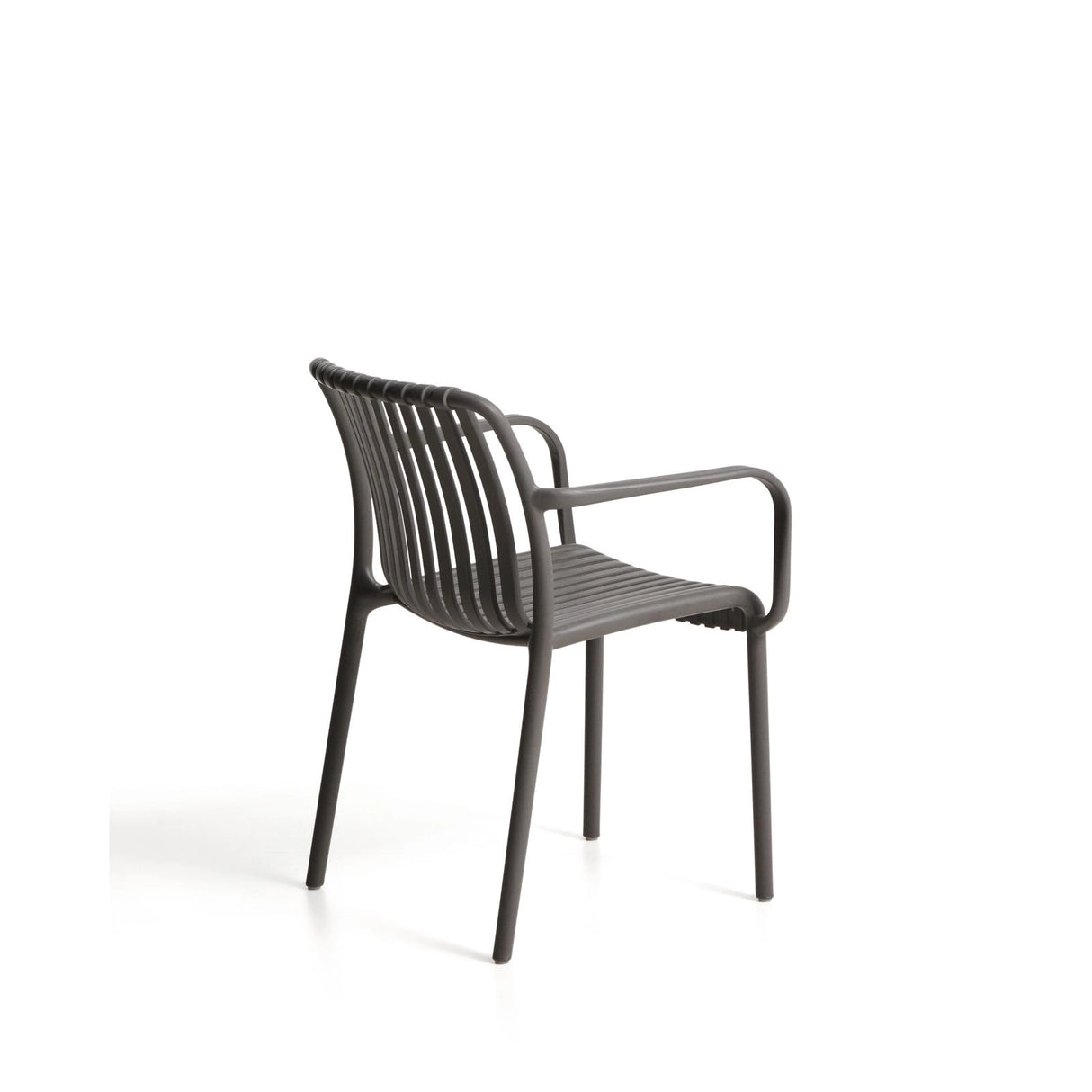 Stapelbarer Outdoor-Stuhl Isabellini in Graphitgrau von Kave Home – Bild 5