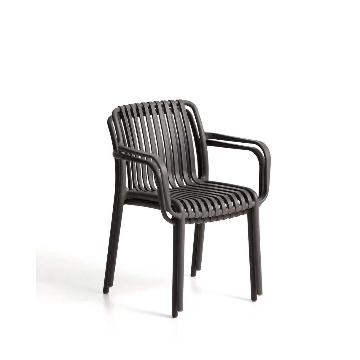 Stapelbarer Outdoor-Stuhl Isabellini in Graphitgrau von Kave Home – Bild 7