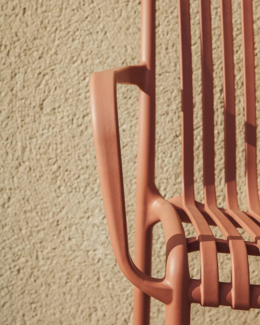 Stapelbarer Outdoor-Stuhl Isabellini in Terrakotta von Kave Home – Bild 3
