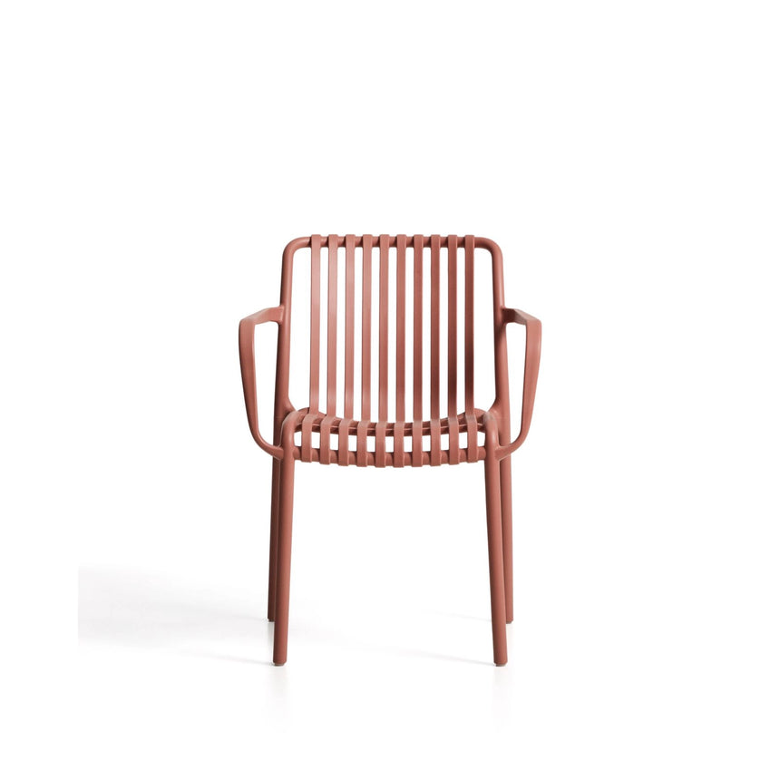 Stapelbarer Outdoor-Stuhl Isabellini in Terrakotta von Kave Home – Bild 9