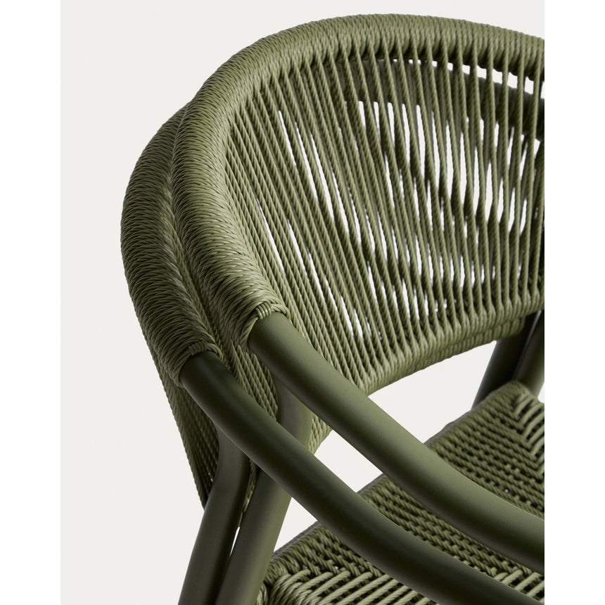 Stapelbarer Outdoor-Stuhl Livadia aus Aluminium in Grün von Kave Home – Bild 11