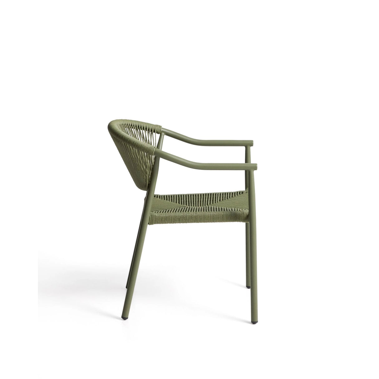 Stapelbarer Outdoor-Stuhl Livadia aus Aluminium in Grün von Kave Home – Bild 7