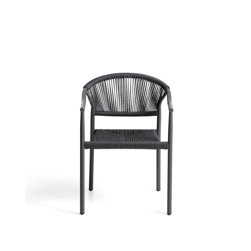 Stapelbarer Outdoor-Stuhl Livadia aus Aluminium in verschiedenen Farben von Kave Home – Bild 2