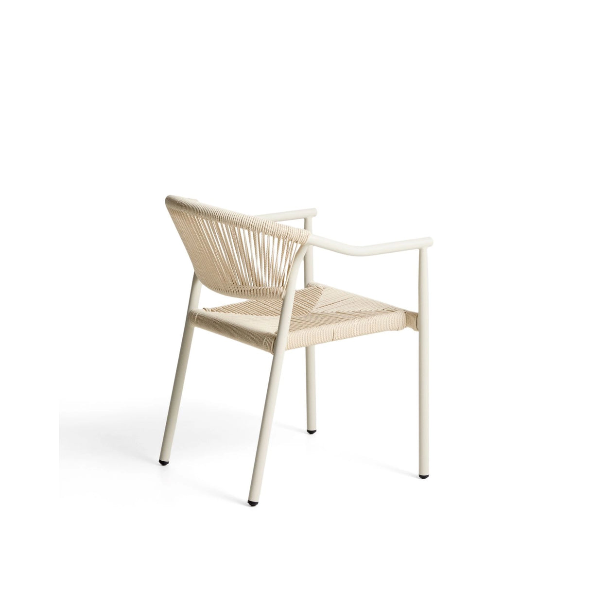 Stapelbarer Outdoor-Stuhl Livadia aus beigem Aluminium von Kave Home – Bild 9