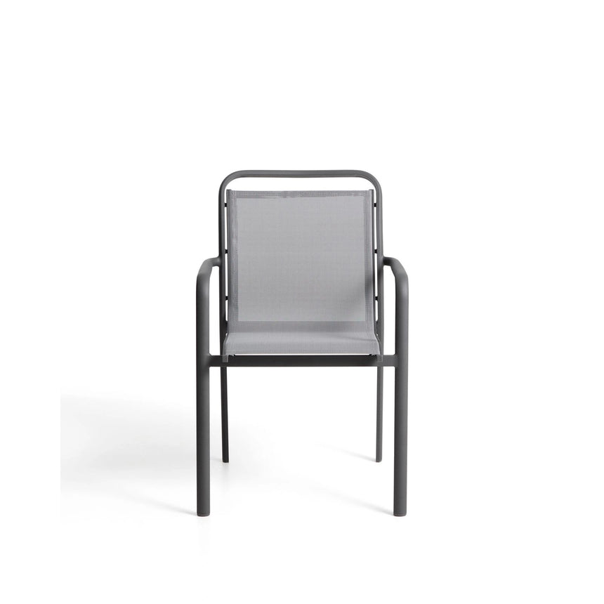 Stapelbarer Outdoor-Stuhl Luri aus Aluminium und Texteline von Kave Home – Bild 6