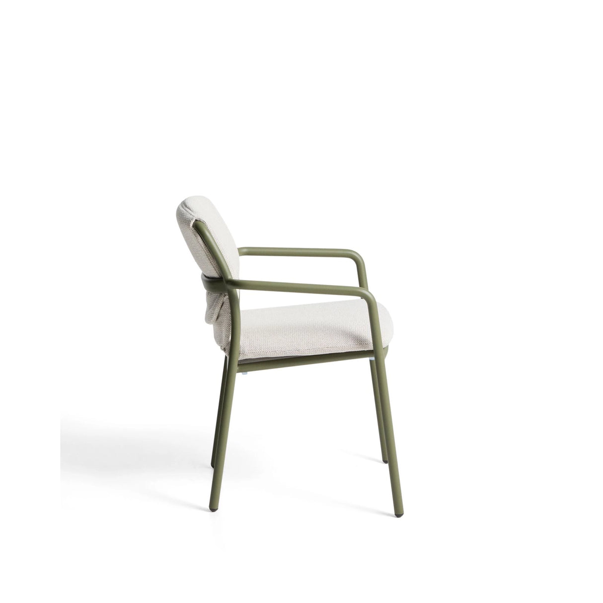 Stapelbarer Stuhl Linosa aus Aluminium mit Kissen von Kave Home – Bild 4