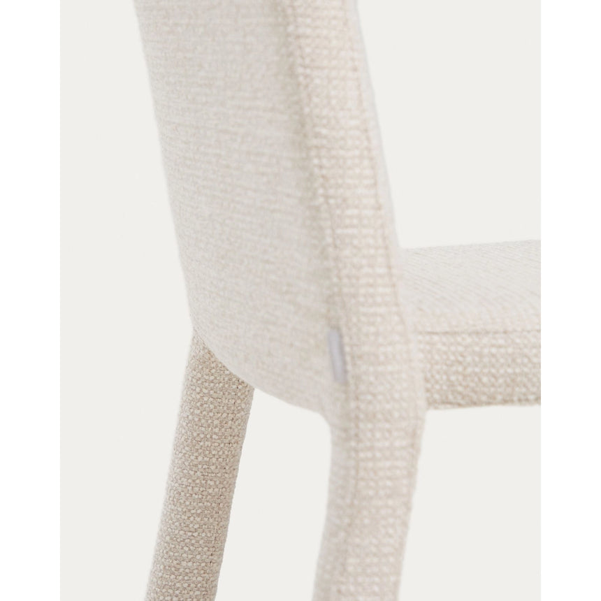 Stapelbarer Stuhl Loria mit beiger Chenille FSC 100% von Kave Home – Bild 12