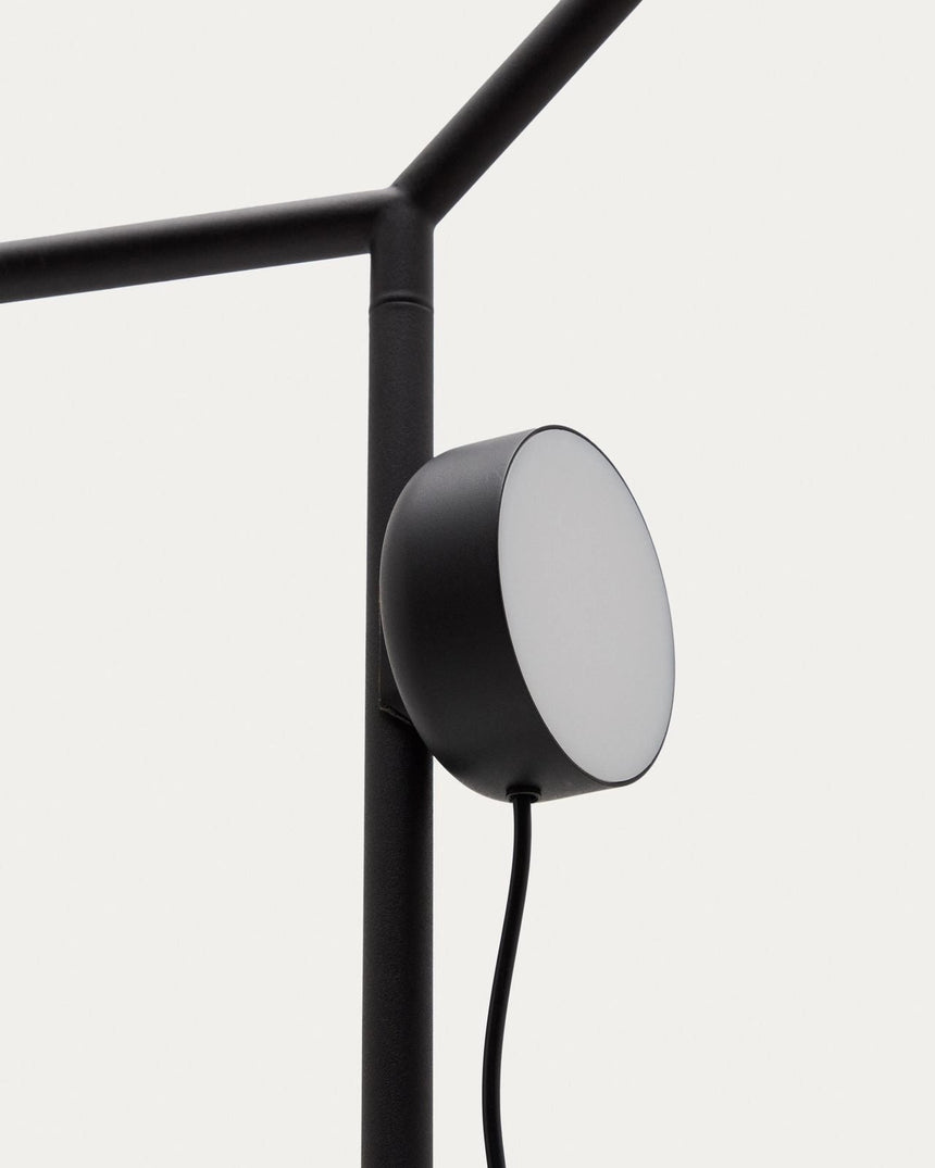 Stehlampe Orey aus schwarzem Metall mit Multipositions-Lichtpunkt von Kave Home – Bild 5