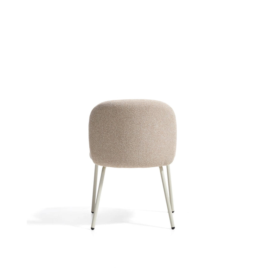 Stuhl Arino mit beiger Chenille und beigen Metallbeinen von Kave Home – Bild 8