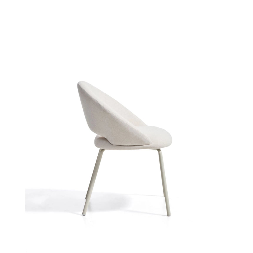 Stuhl Bonali mit beiger Chenille und beigen Metallbeinen, FSC Mix Credit von Kave Home – Bild 5