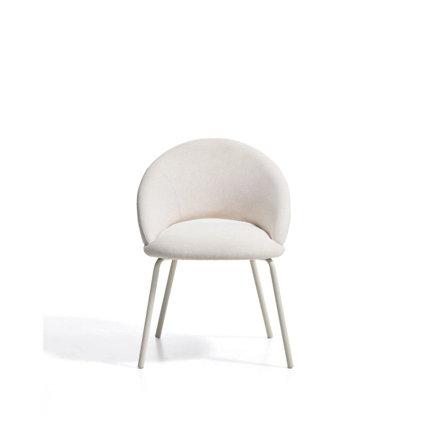 Stuhl Bonali mit beiger Chenille und beigen Metallbeinen, FSC Mix Credit von Kave Home – Bild 7