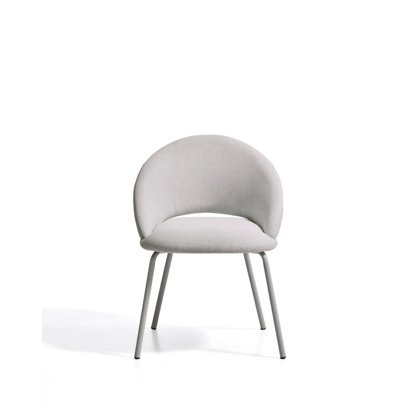 Stuhl Bonali mit grauer Chenille und Beinen aus grauem Metall, FSC Mix Credit von Kave Home – Bild 6