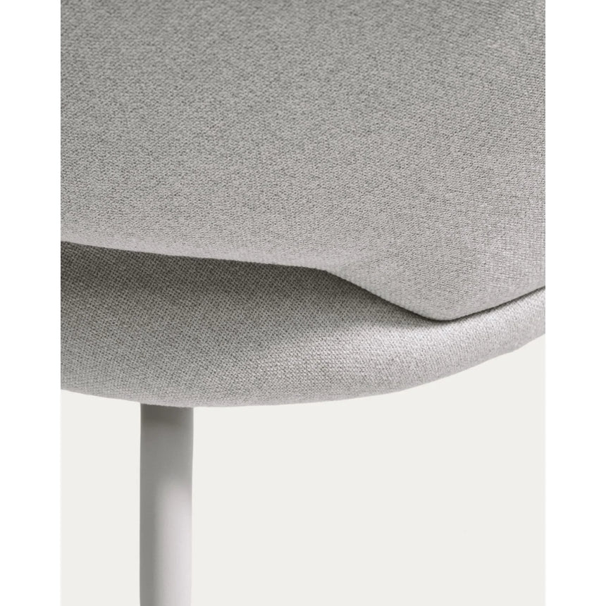 Stuhl Bonali mit grauer Chenille und Beinen aus grauem Metall, FSC Mix Credit von Kave Home – Bild 9