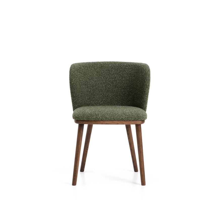 Stuhl Ciselia in dicker Chenille mit Beinen aus Eschenholz oder Stahl , FSC Mix Credit von Kave Home – Bild 7