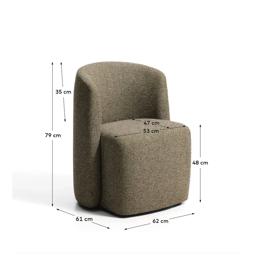 Stuhl Corvena aus Chenille FSC-Mix-Kredit von Kave Home – Bild 4