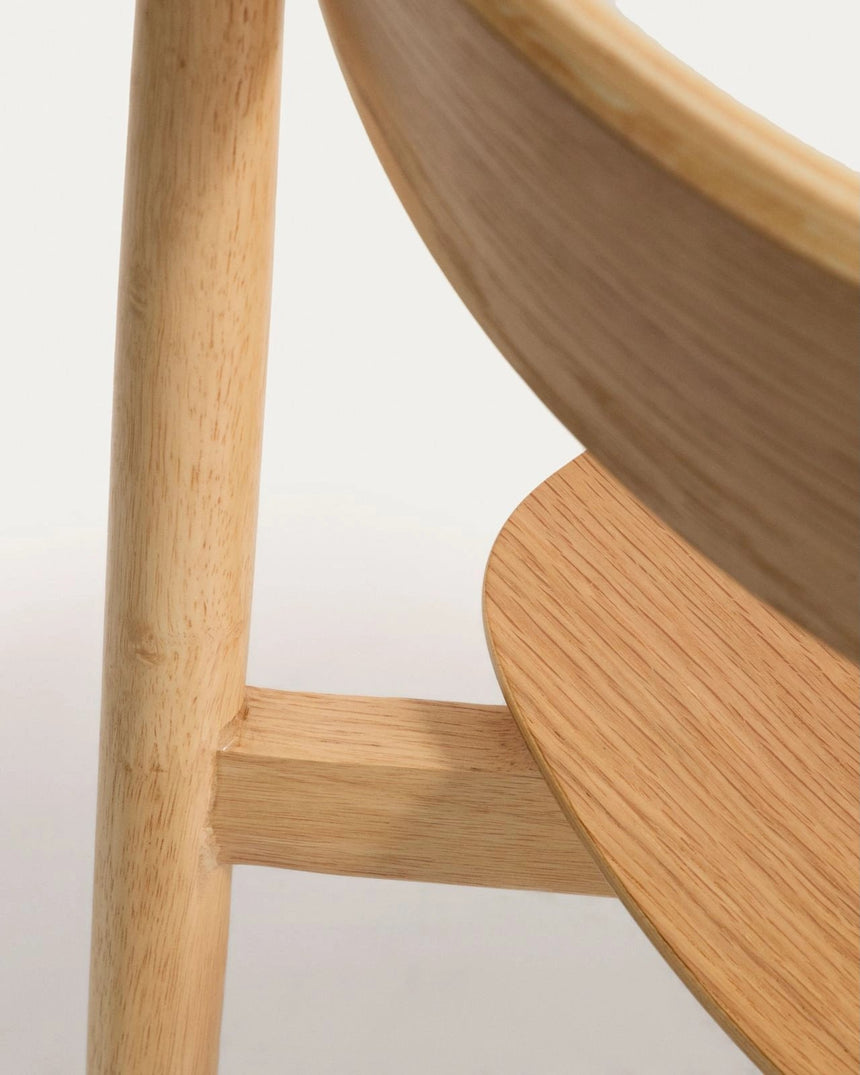 Stuhl Evera aus Eichenfurnier mit naturfarbenem Finish von Kave Home – Bild 10