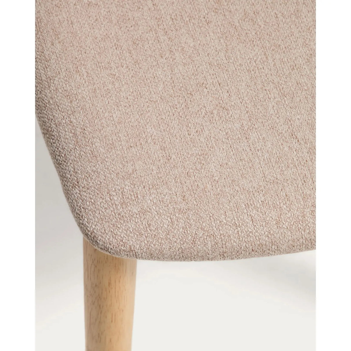 Stuhl Evera aus Eichenfurnier mit naturfarbenem Finish und beiger Chenille von Kave Home – Bild 8