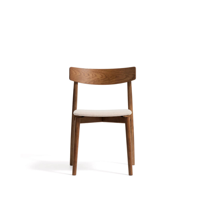 Stuhl Evera aus Eichenfurnier mit verschiedenen Finishes und Chenille von Kave Home – Bild 5