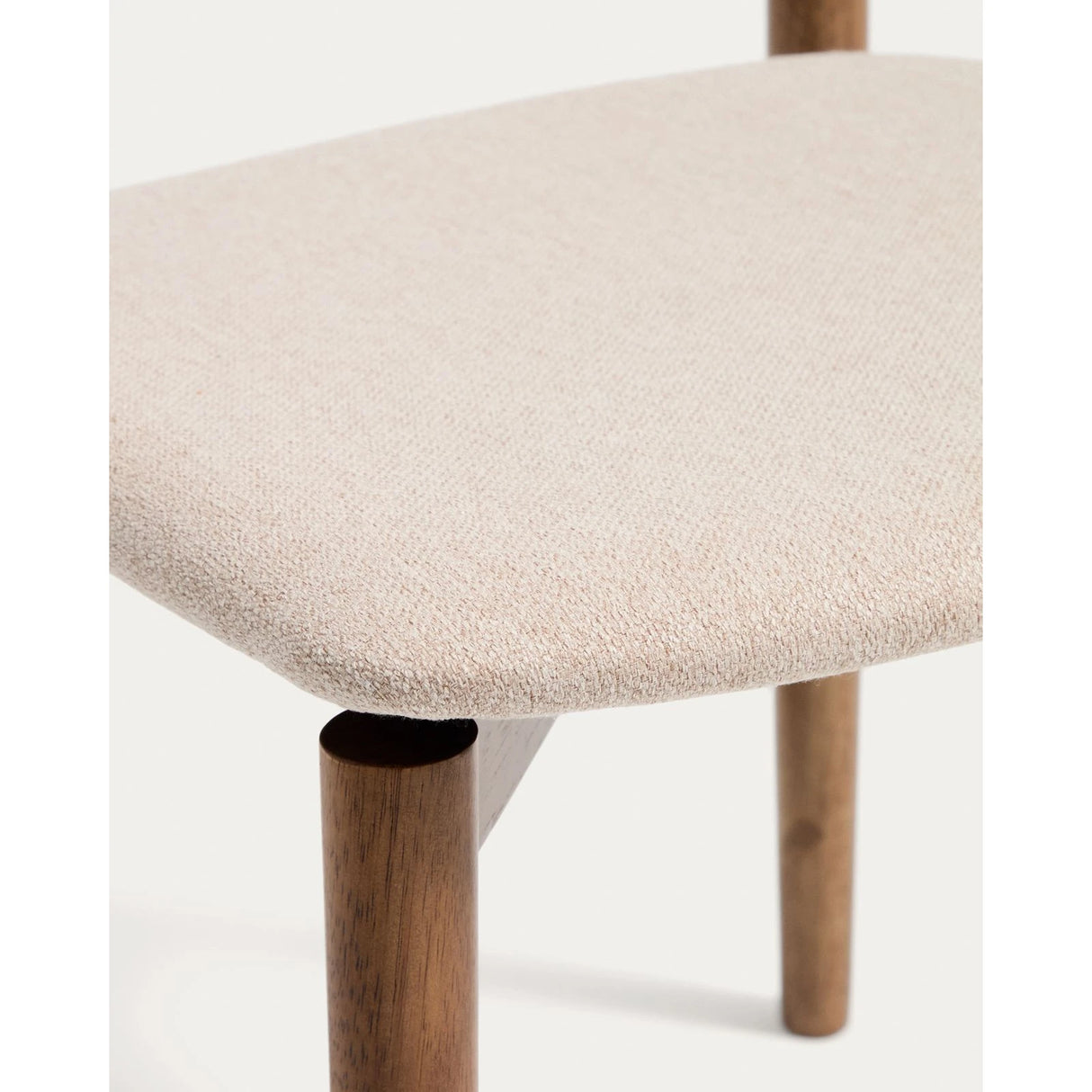 Stuhl Evera aus Eichenfurnier mit verschiedenen Finishes und Chenille von Kave Home – Bild 7