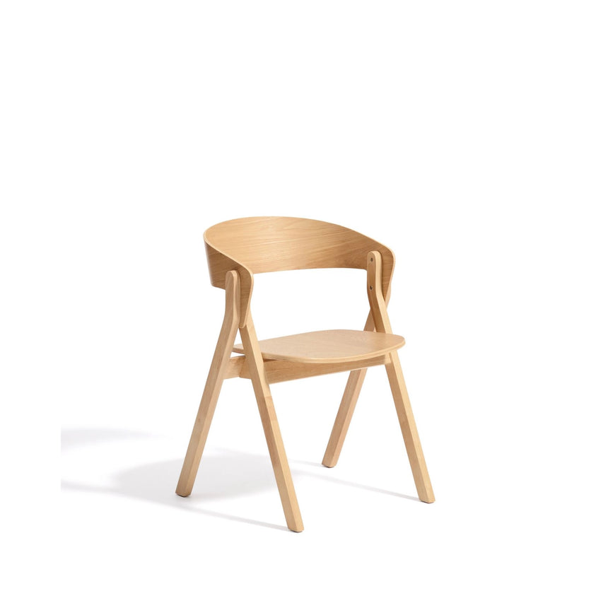 Stuhl Godia aus Eichenfurnier mit naturfarbenem Finish von Kave Home – Bild 1