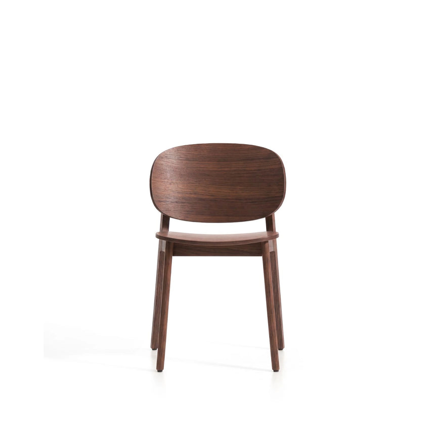 Stuhl Ludara aus Eichenfurnier mit Nussbaumfinish oder Naturfinish von Kave Home – Bild 6