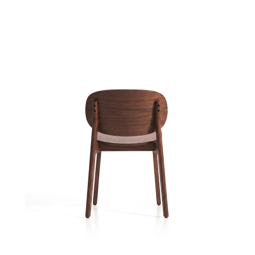 Stuhl Ludara aus Eichenfurnier mit Nussbaumfinish oder Naturfinish von Kave Home – Bild 7