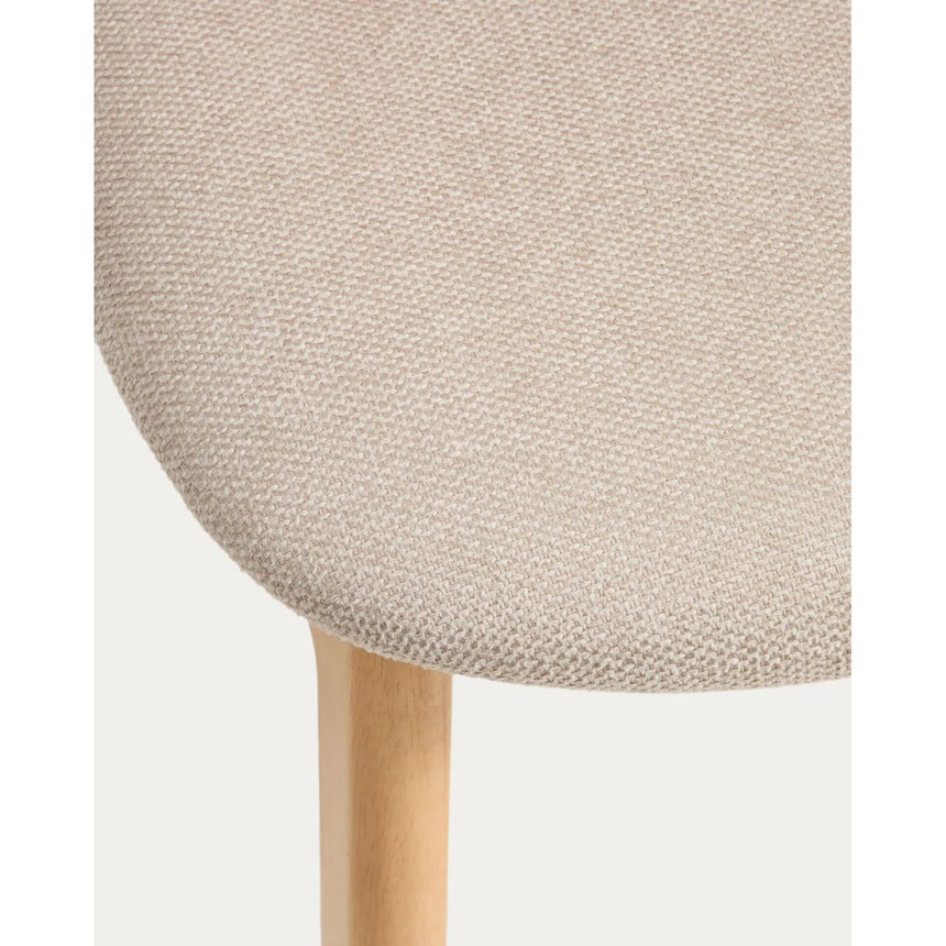 Stuhl Ludara aus Eichenfurnier mit beiger Chenille von Kave Home – Bild 12