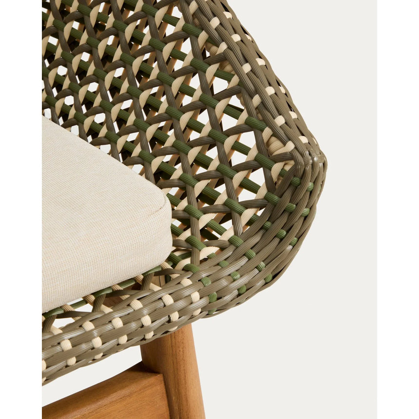 Stuhl Olbia aus synthetischem Rattan und massivem Teakholz FSC 100 % von Kave Home – Bild 10