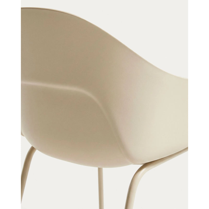 Stuhl Sanile mit Stahlbeinen mit beigem Finish von Kave Home – Bild 12