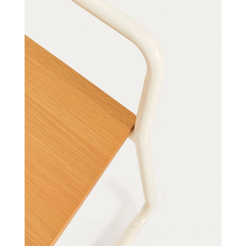 Stuhl Tinn aus Eschenfurnier und Metallgestell von Kave Home – Bild 8