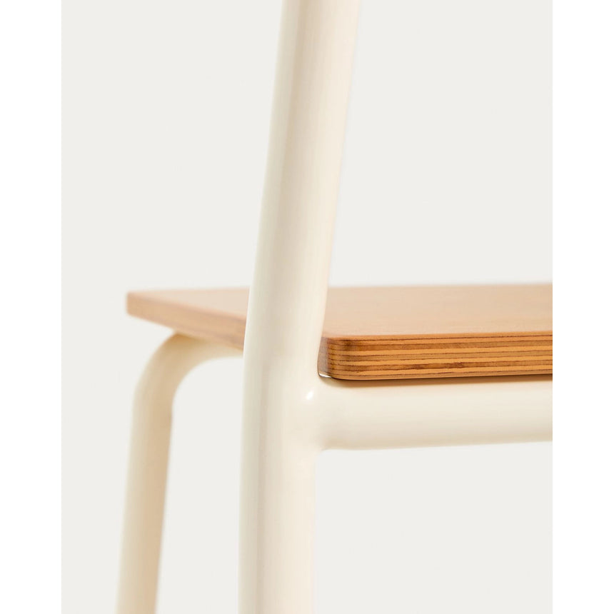 Stuhl Tinn aus Eschenfurnier und Metallgestell von Kave Home – Bild 9