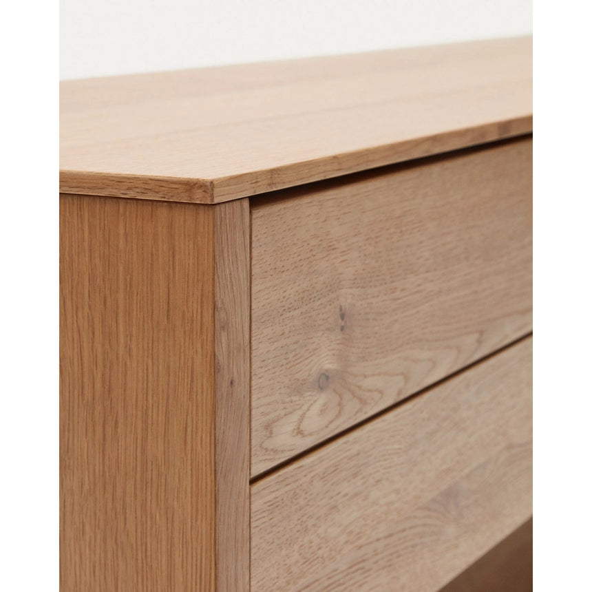 TV-Möbel Alguema 3 Schubladen in Eichenfurnier mit natürlichem Finish 200 x 51 cm von Kave Home – Bild 13