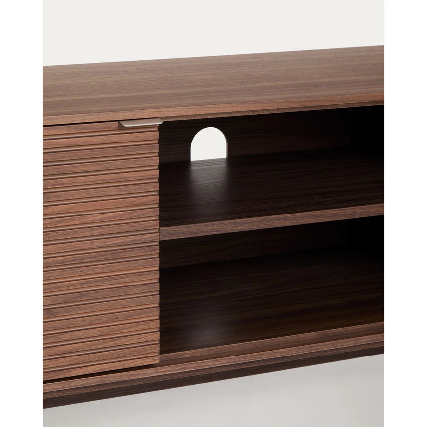 TV-Möbel Norlen mit 3 Türen in Nussbaumfurnier, FSC Mix Credit, 150 x 40 cm von Kave Home – Produktbild 6