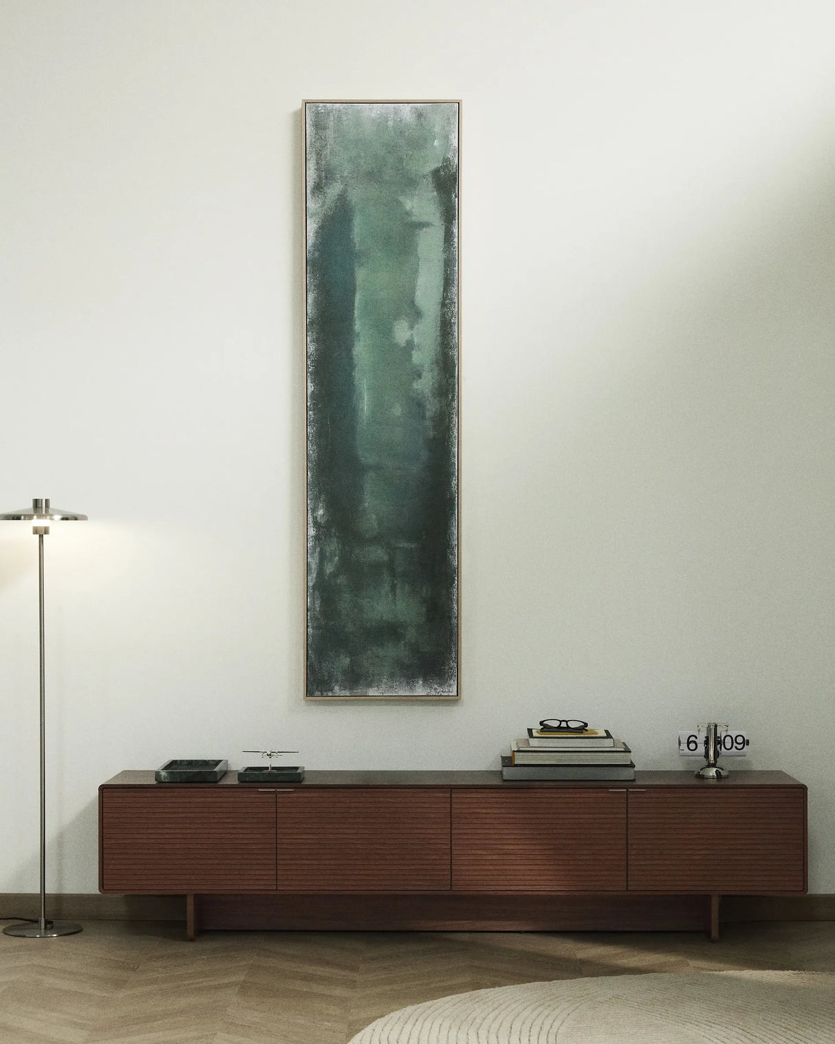 TV-Möbel Norlen mit 4 Türen in Nussbaumfurnier FSC Mix Credit 200 x 46 cm von Kave Home – Produktbild 2