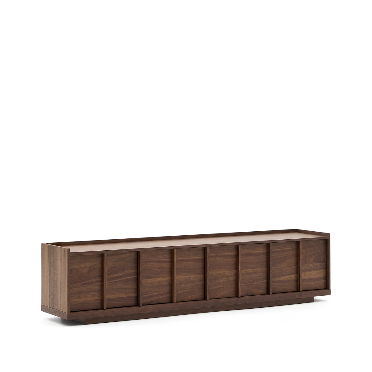 TV-Möbel Onix aus Walnussfurnier mit dunklem Finish 200 x 45 cm FSC Mix Credit von Kave Home – Produktbild 10